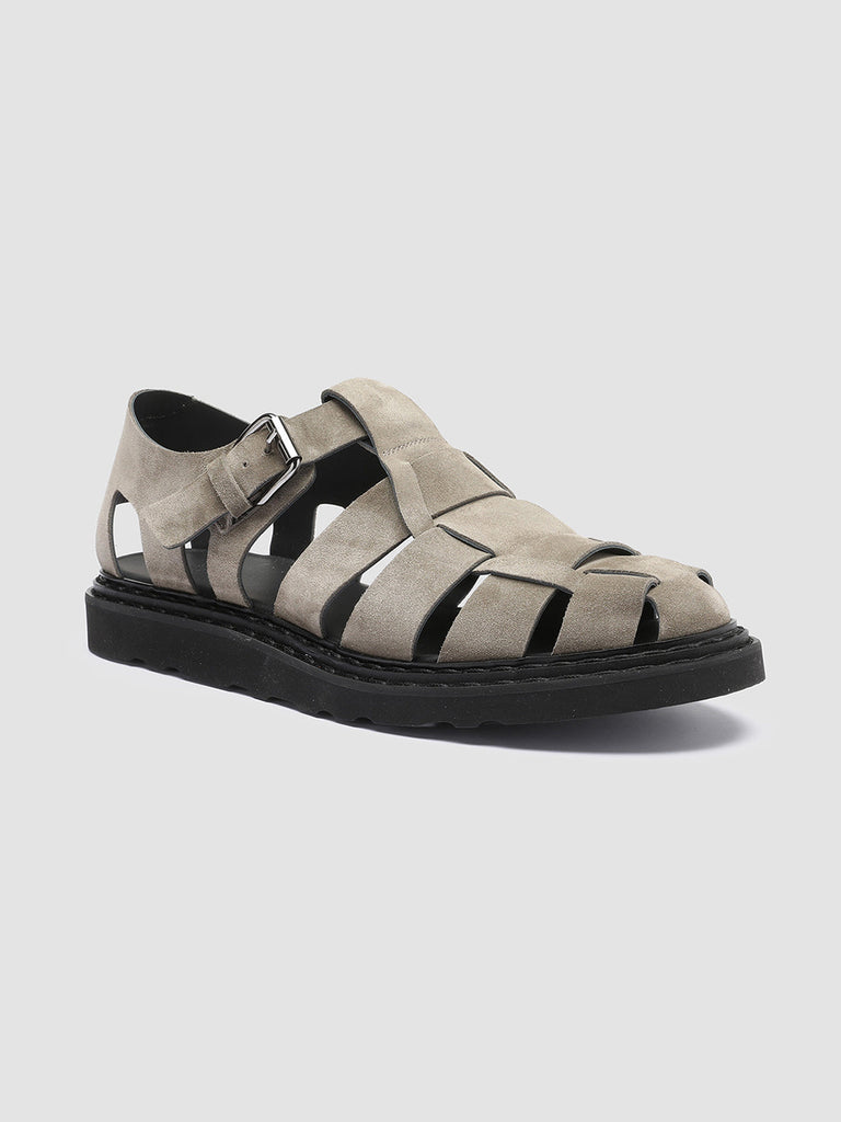 LYNDON - Taupe Suede Sandals