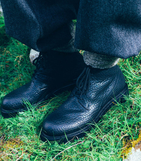 Officine Creative - Stivali in pelle nera da uomo