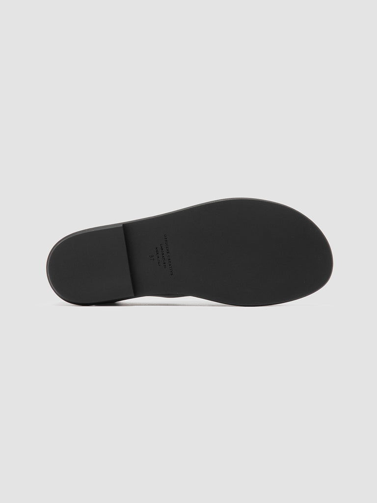 MIENNE 102 - Black Leather Peep Toe Shoes Women Officine Creative - 5