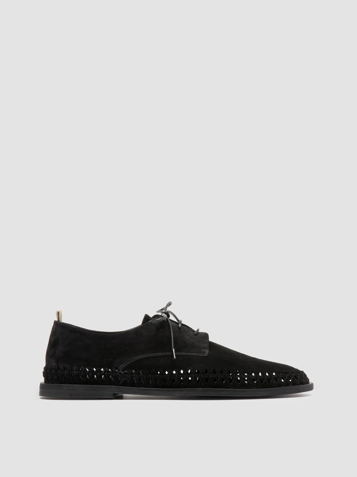 Officine Creative MILES 001 Black Suede derby shoes