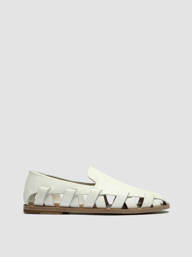 MILES 003 - White Leather Loafers