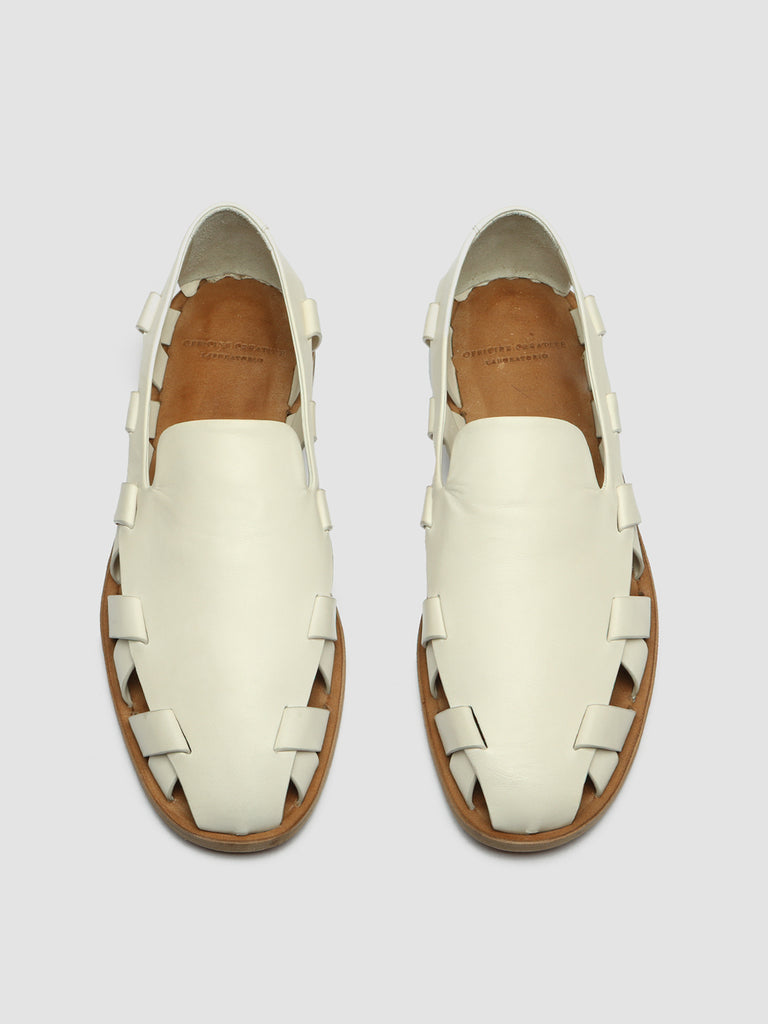 MILES 003 - White Leather Loafers