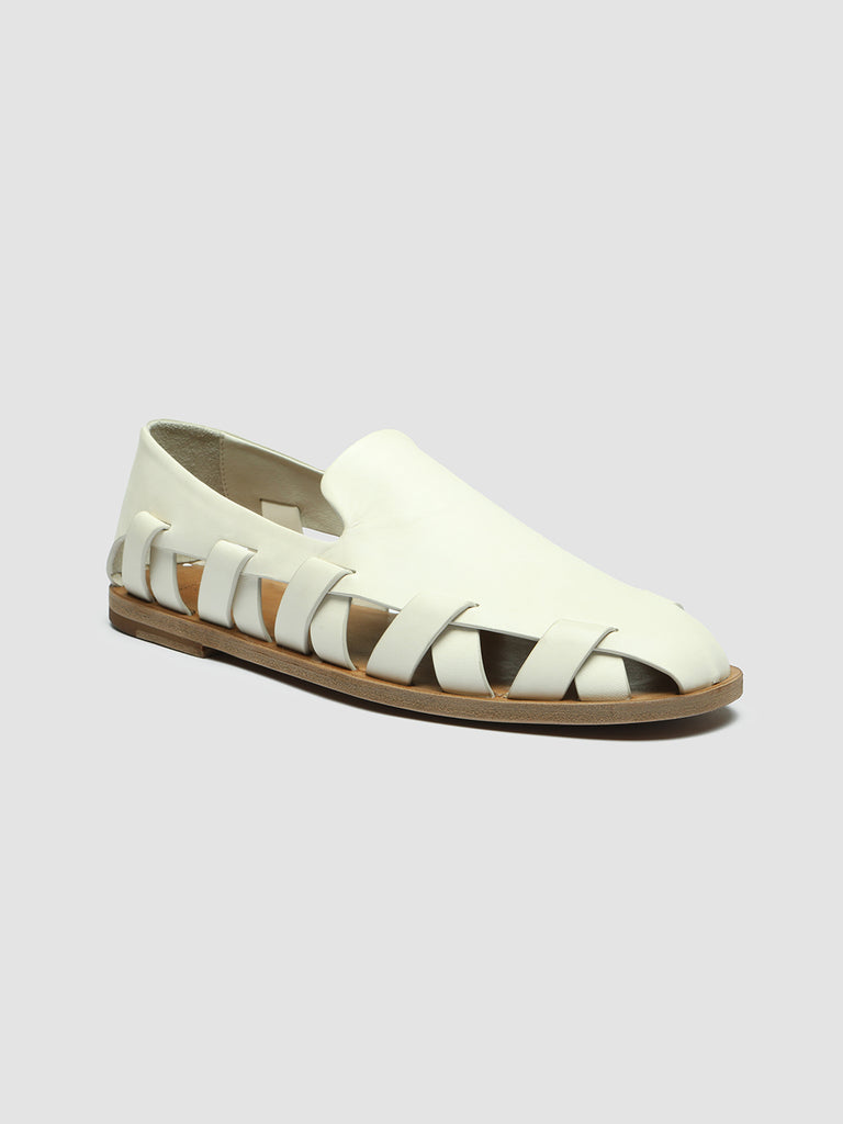MILES 003 - White Leather Loafers