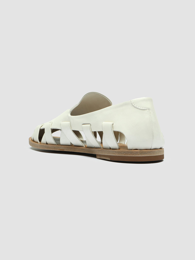 MILES 003 - White Leather Loafers