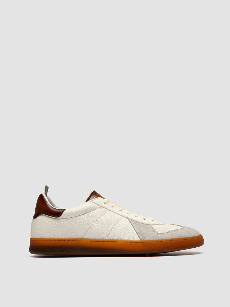 MILITIA 001 - Sneaker Basse in Pelle Bianca