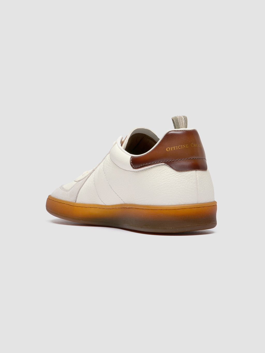 MILITIA 001 - Sneaker Basse in Pelle Bianca
