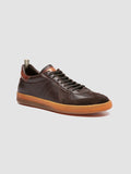 MILITIA 001 - Sneaker Basse in Pelle Marrone