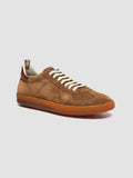 MILITIA 002 - Brown Suede and Leather Sneakers - thumb image 3,side view