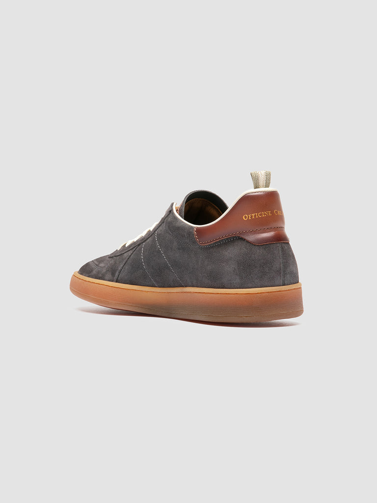 MILITIA 002 - Sneaker Basse in Camoscio e Pelle Grigia
