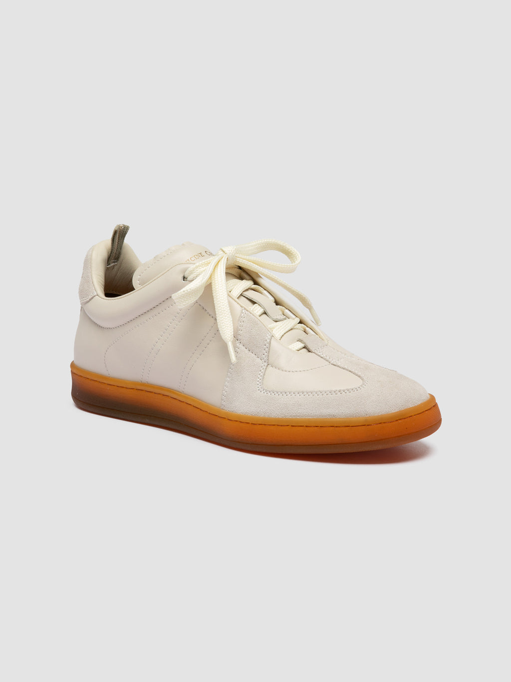 MILITIA 102 - Sneaker Basse in Camoscio e Pelle Bianca