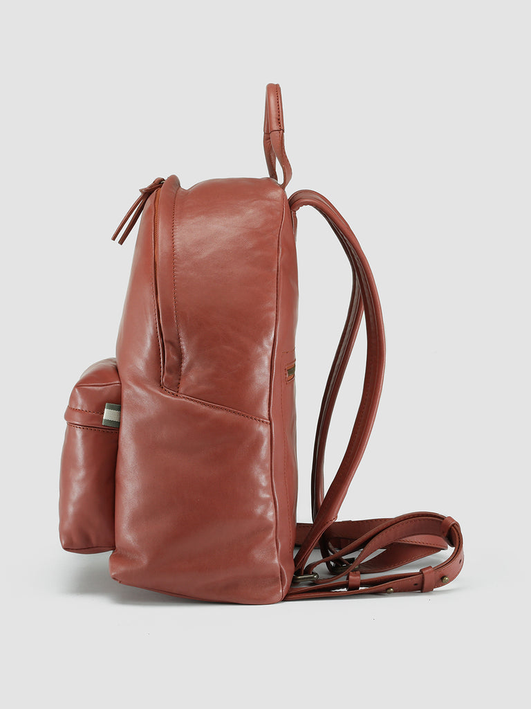 MINI PACK -  Burgundy Leather Backpack  Officine Creative - 3