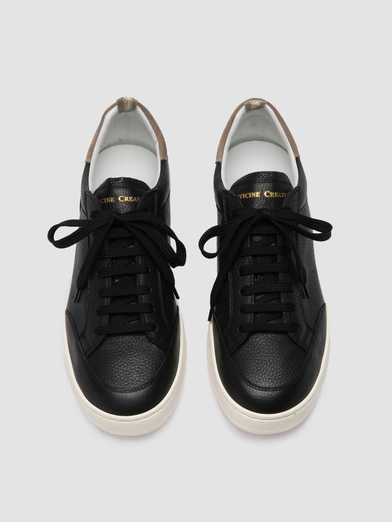 THE DIME 001 - Sneaker Basse in Pelle Scamosciata Nera