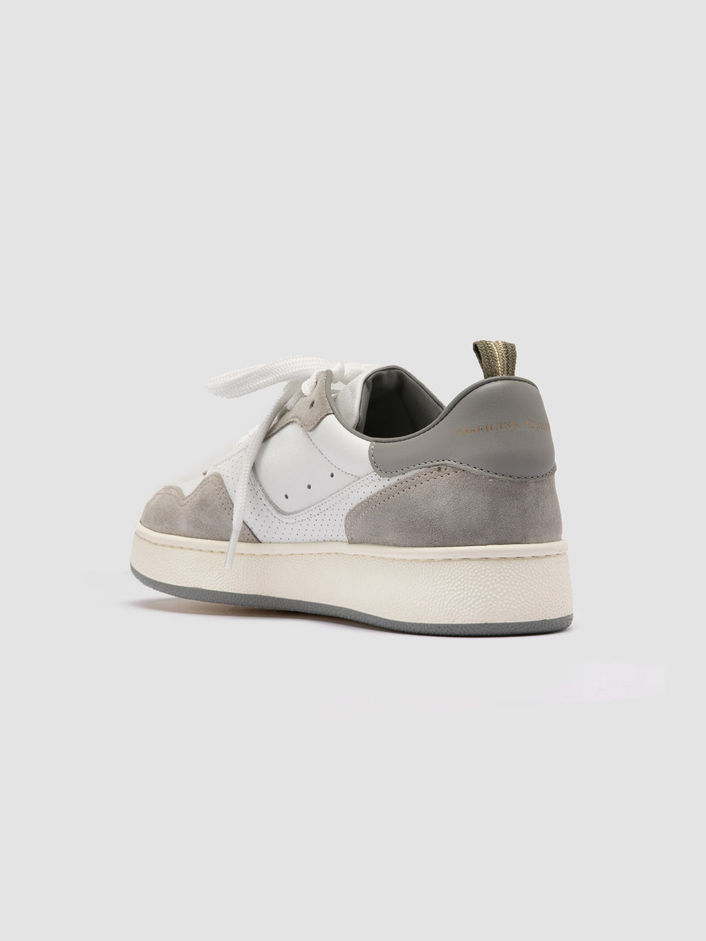 MOWER 120 - White Leather and Suede Low Top Sneakers Women Officine Creative - 4