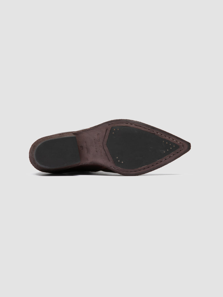 NOELIE DD 101 - Stivaletti Chelsea in Pelle  Bordeaux