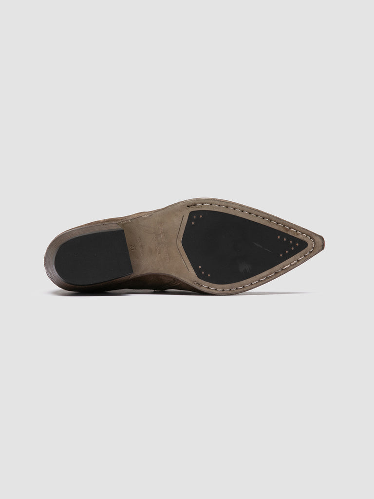 NOELIE DD 101 - Stivaletti Chelsea in Pelle Scamosciata Verde