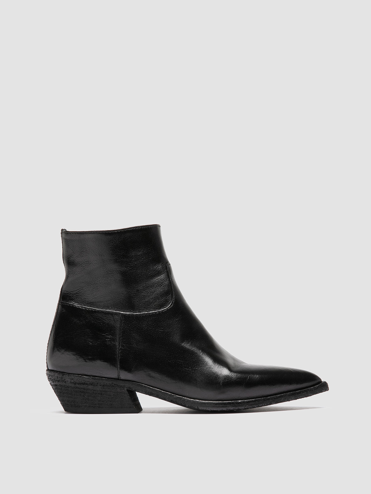 Officine Creative NOELIE DD 102 Stivali con Zip in Pelle Nera