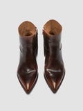 NOELIE DD 102 - Brown Leather Zip Boots - thumb image 2,side view