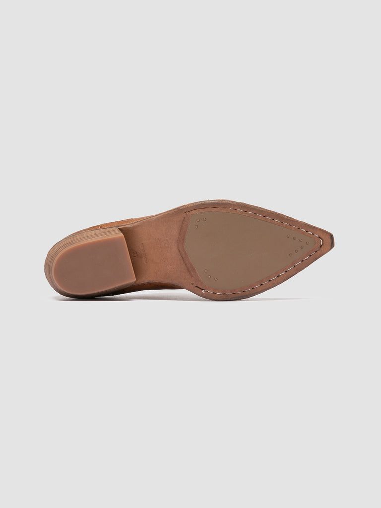 NOELIE DD 106 - Stivali con Zip in Pelle Scamosciata Marrone