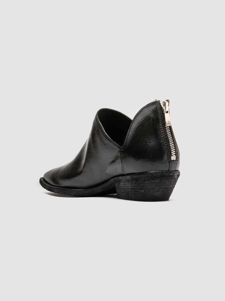 NOELIE DD 106 - Stivali con Zip in Pelle Nera