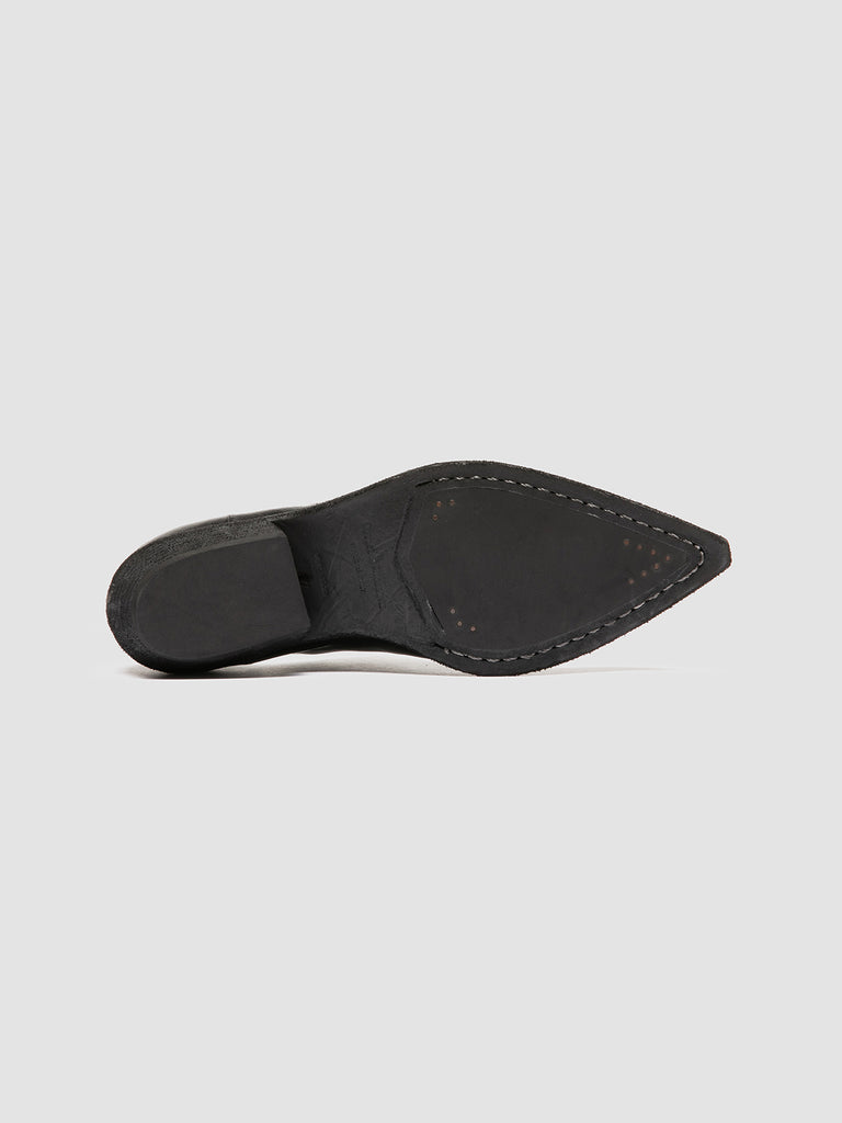 NOELIE DD 106 - Stivali con Zip in Pelle Nera