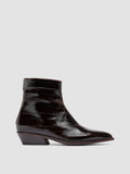NOELIE DD 109 - Stivali con Zip in Pelle Marrone