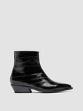 NOELIE DD 109 - Stivali con Zip in Pelle Nera