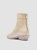 NOELIE DD 109 - Stivali con Zip in Pelle Bianca