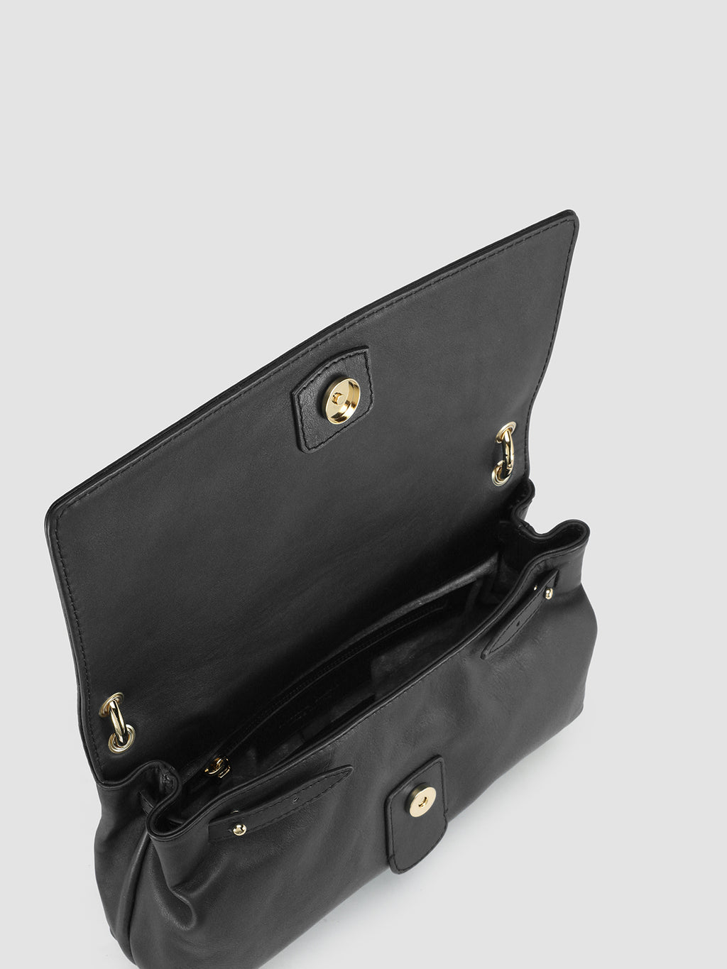NOLITA WOVEN 212 - Black Nappa Leather Shoulder Bag