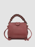 NOLITA WOVEN 219 - Borsa con Manico in Pelle Bordeaux