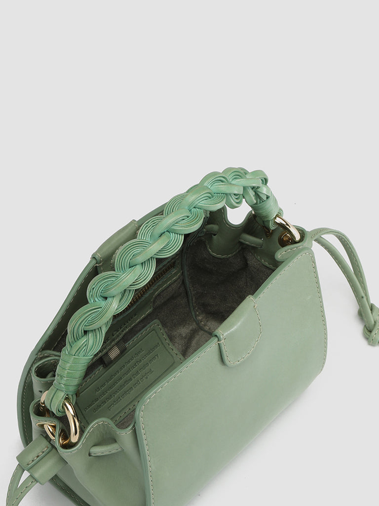 NOLITA WOVEN 219 - Borsa con Manico in Pelle Verde