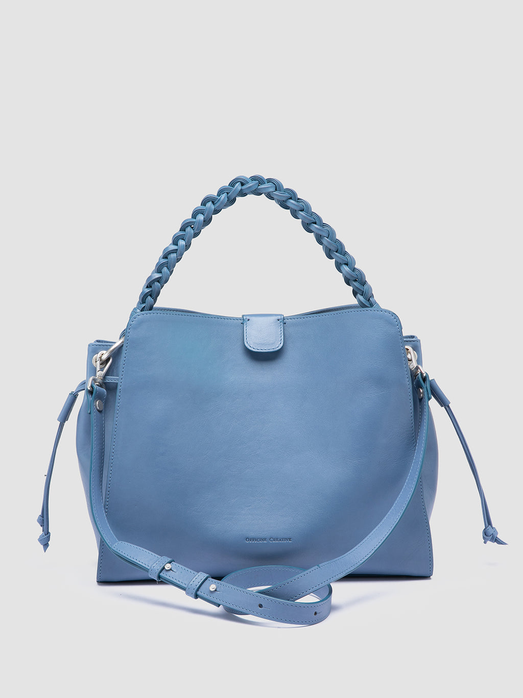 NOLITA WOVEN 231 - Borsa con Manico in Pelle Blu