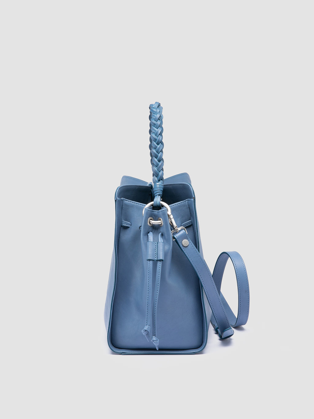 NOLITA WOVEN 231 - Borsa con Manico in Pelle Blu