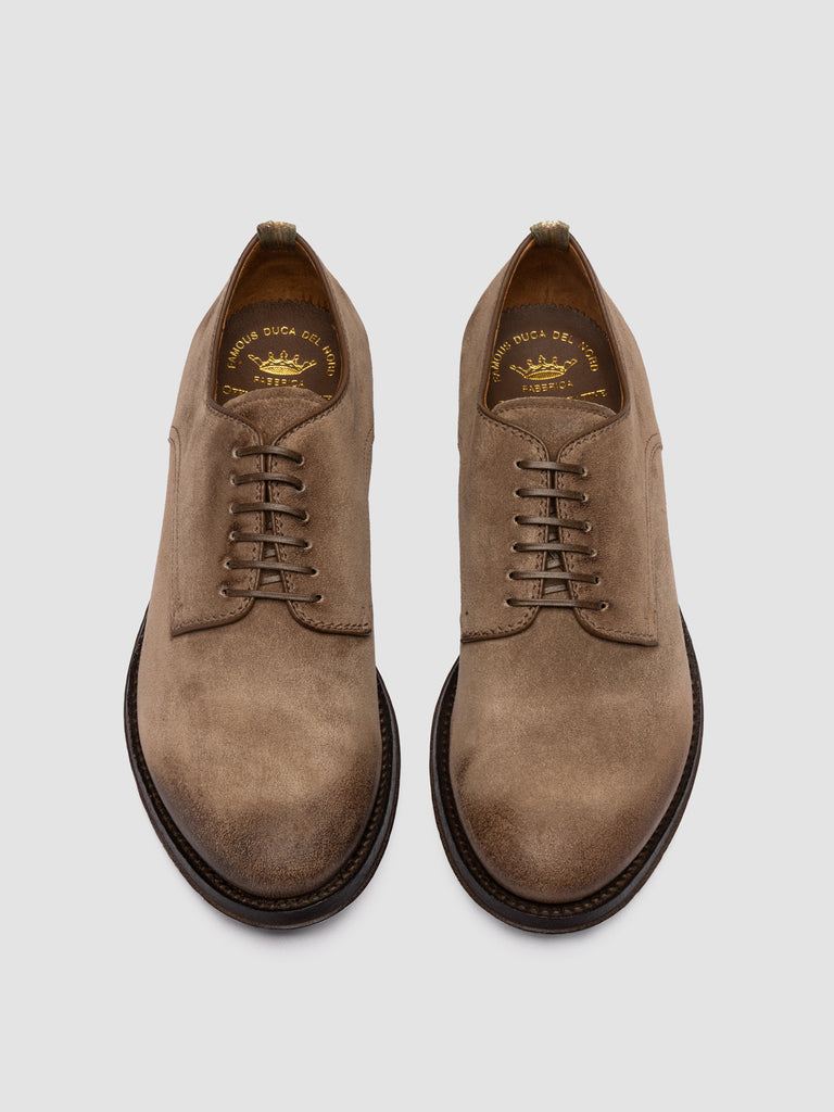 ANATOMIA 012 - Scarpe Derby in Pelle Scamosciata Marrone