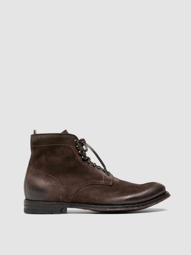 ANATOMIA 013 - Brown Suede Lace Up Boots