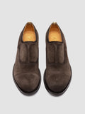 ANATOMIA 015 - Scarpe Oxford in Pelle Scamosciata Marrone - thumb image 2,side view