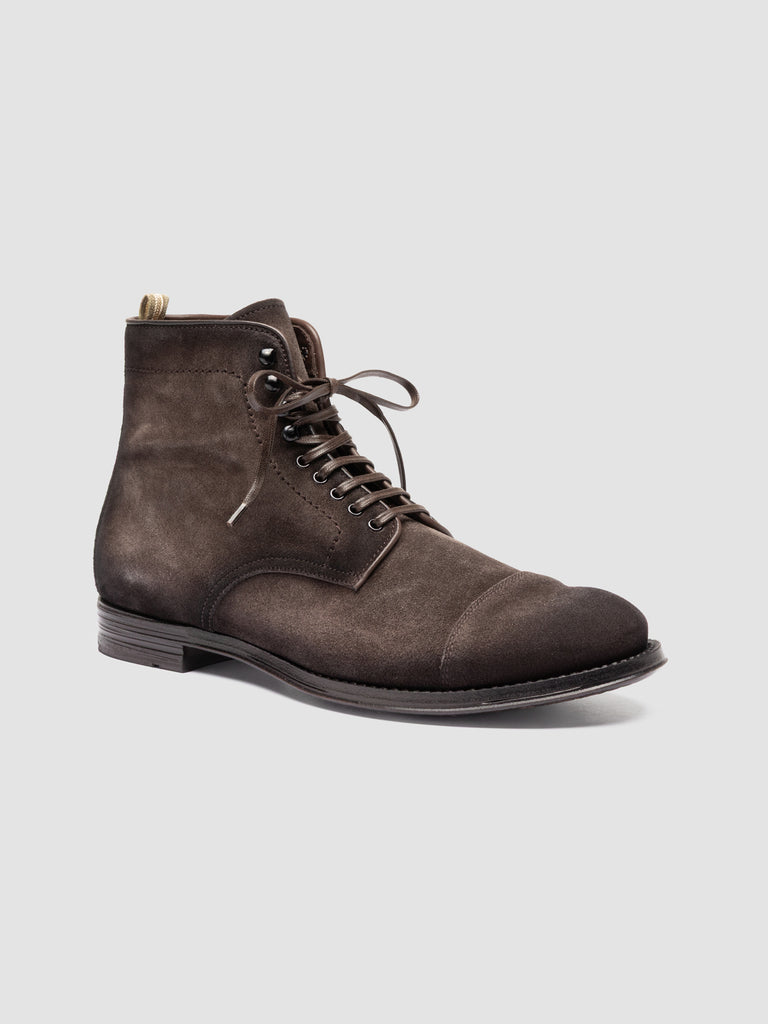 ANATOMIA 016 - Brown Suede Ankle Boots