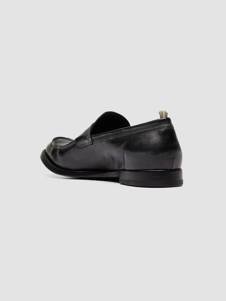ANATOMIA 071 - Black Leather Penny Loafers