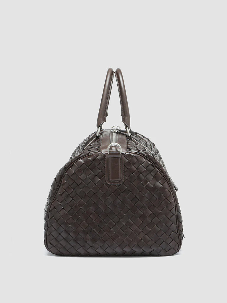 ARMOR 01 - Brown Leather Weekender  Officine Creative - 3