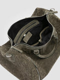 ARMOR 01 - Borsa Weekender in Pelle Scamosciata Intrecciata Verde - thumb image 7,side view
