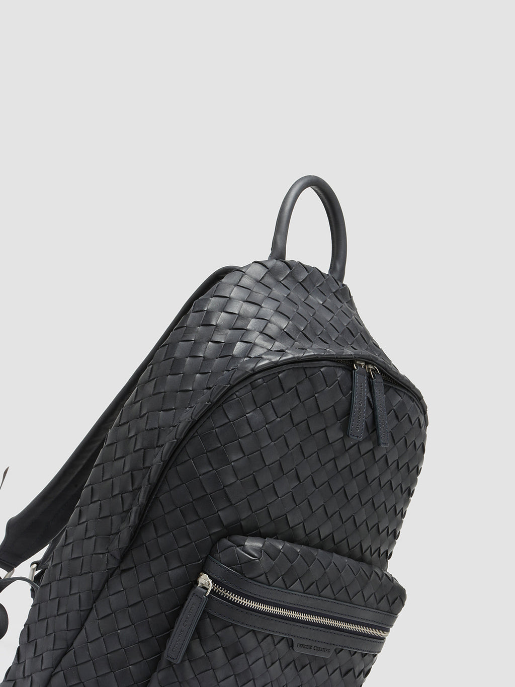 ARMOR 04 - Zaino in Pelle Blu - image 2,side view