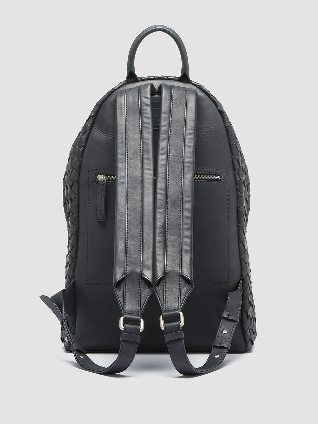 ARMOR 04 - Zaino in Pelle Blu - image 4,side view