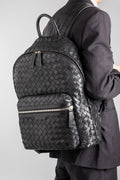 ARMOR 04 - Zaino in Pelle Blu - thumb image 6,side view