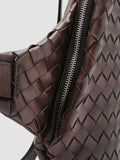 ARMOR 05 - Brown Woven Leather Backpack