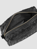 ARMOR 014 - Borsellino in Pelle Intrecciata Nera - thumb image 6,side view