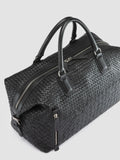 ARMOR 019 - Borsa da Viaggio in Pelle Nera - thumb image 2,side view