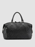 ARMOR 019 - Borsa da Viaggio in Pelle Nera - thumb image 3,side view