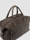 ARMOR 019 - Borsa da Viaggio in Pelle Marrone - thumb image 2,side view