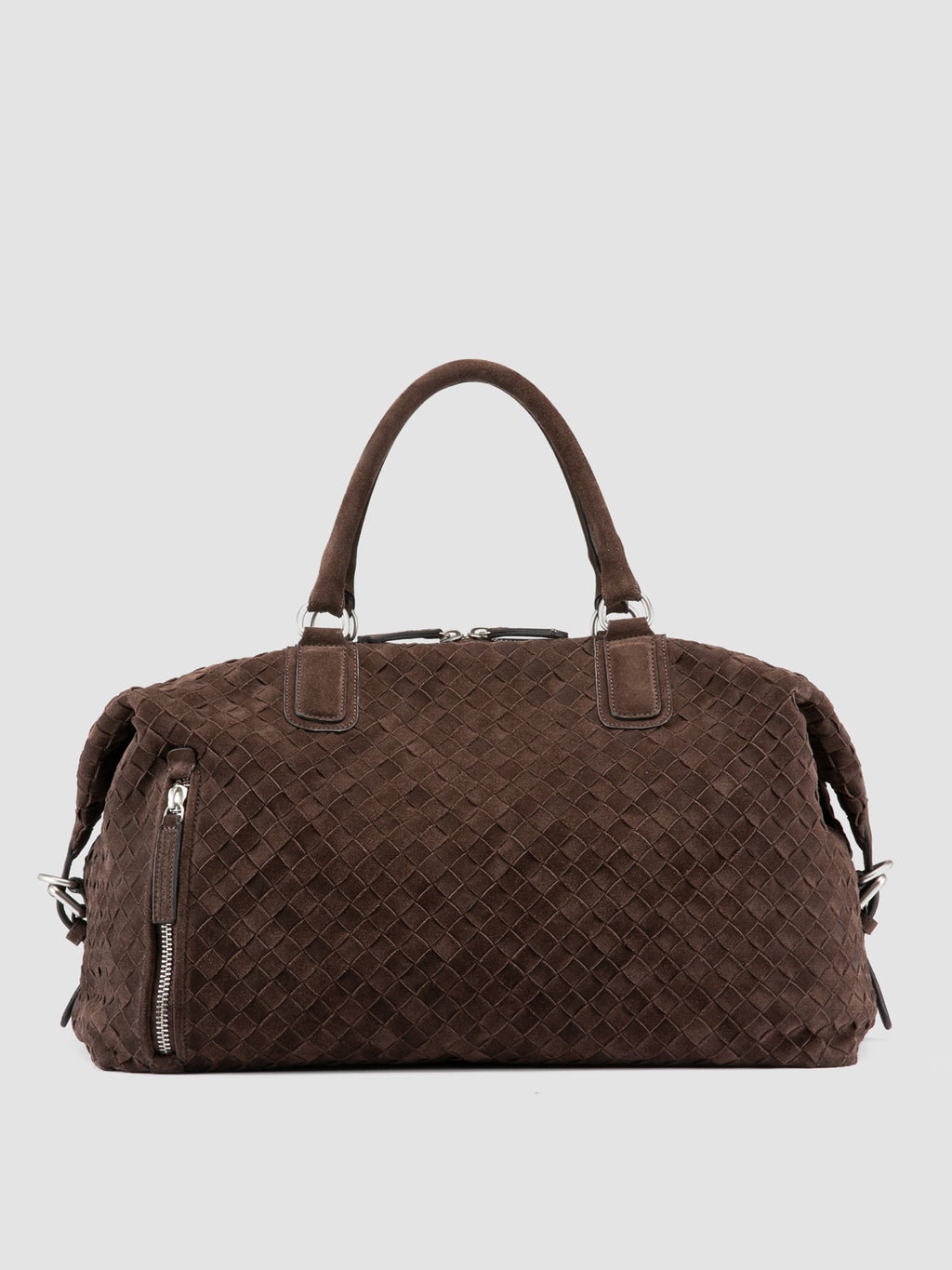 ARMOR 019 - Borsa da Viaggio in Pelle Marrone - image 1,side view