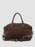 ARMOR 019 - Borsa da Viaggio in Pelle Marrone - thumb image 4,side view