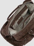 ARMOR 019 - Borsa da Viaggio in Pelle Marrone - thumb image 6,side view